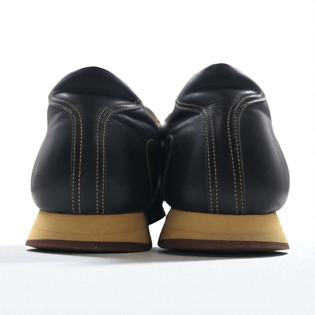 BURBERRY カーフレザー ローカットスニーカー 26.5cm ブラック BU1340