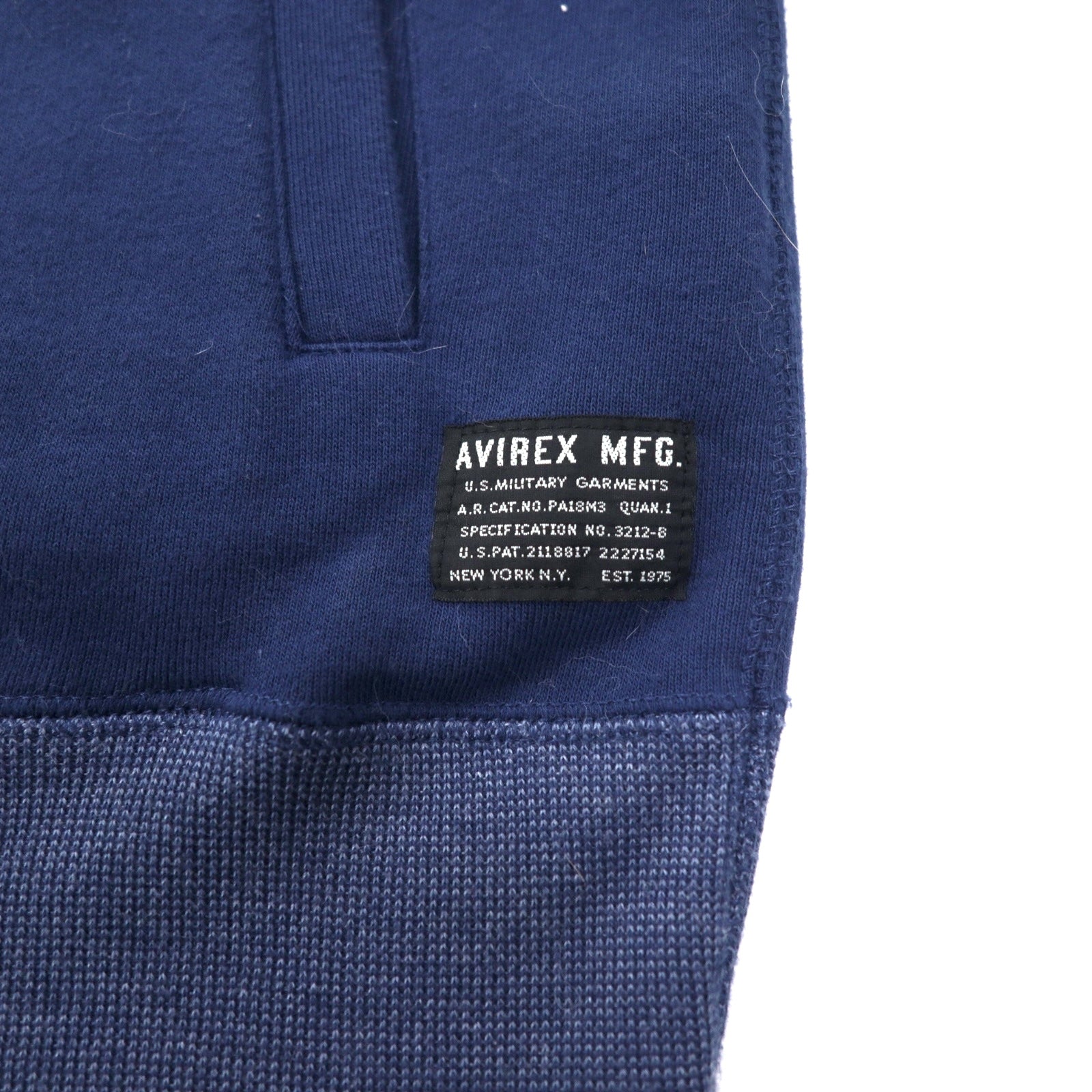 AVIREX CORP Stand Zip Jacket Felpa M Navy Cotone Stampa logo posteriore CORPS STAND ZIP JACKET 6153527
