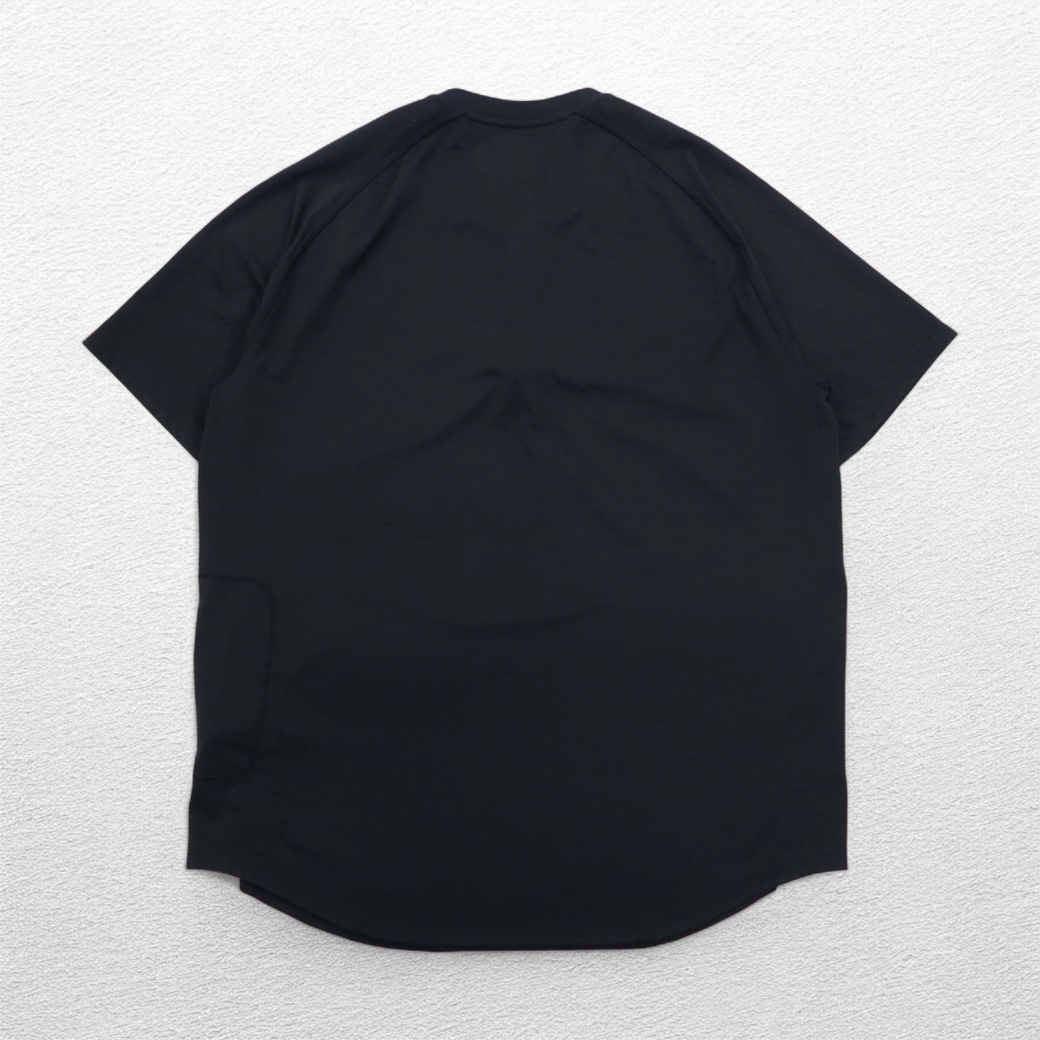 POLO RALPH LAUREN T-shirt performance Dry-Fit L nera mezza zip tasche laterali