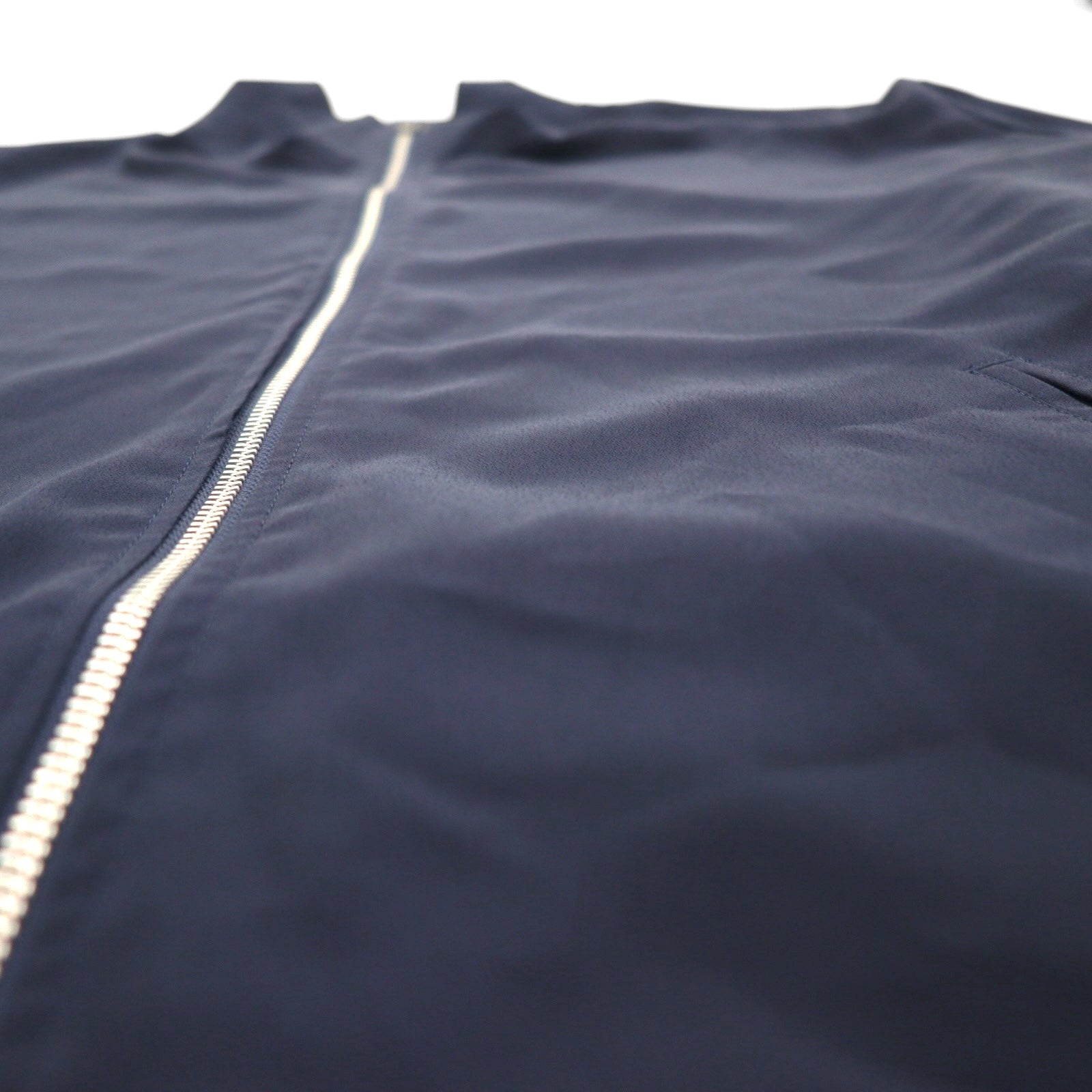 90s Vintage Reversible Satin Jacket リバーシブル サテンジャケット XL ネイビー 総柄 スカーフ ペイズリー柄