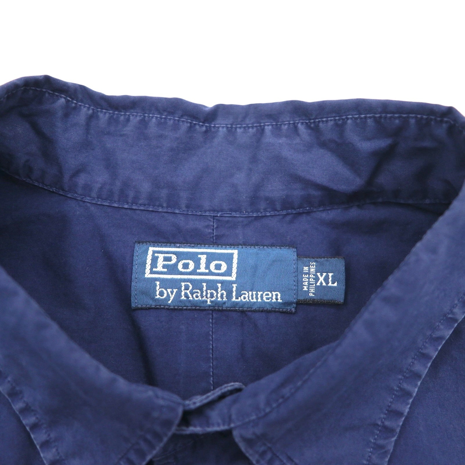 Polo by Ralph Lauren anni '90 camicia a maniche corte XL blu navy cotone taschino sul petto