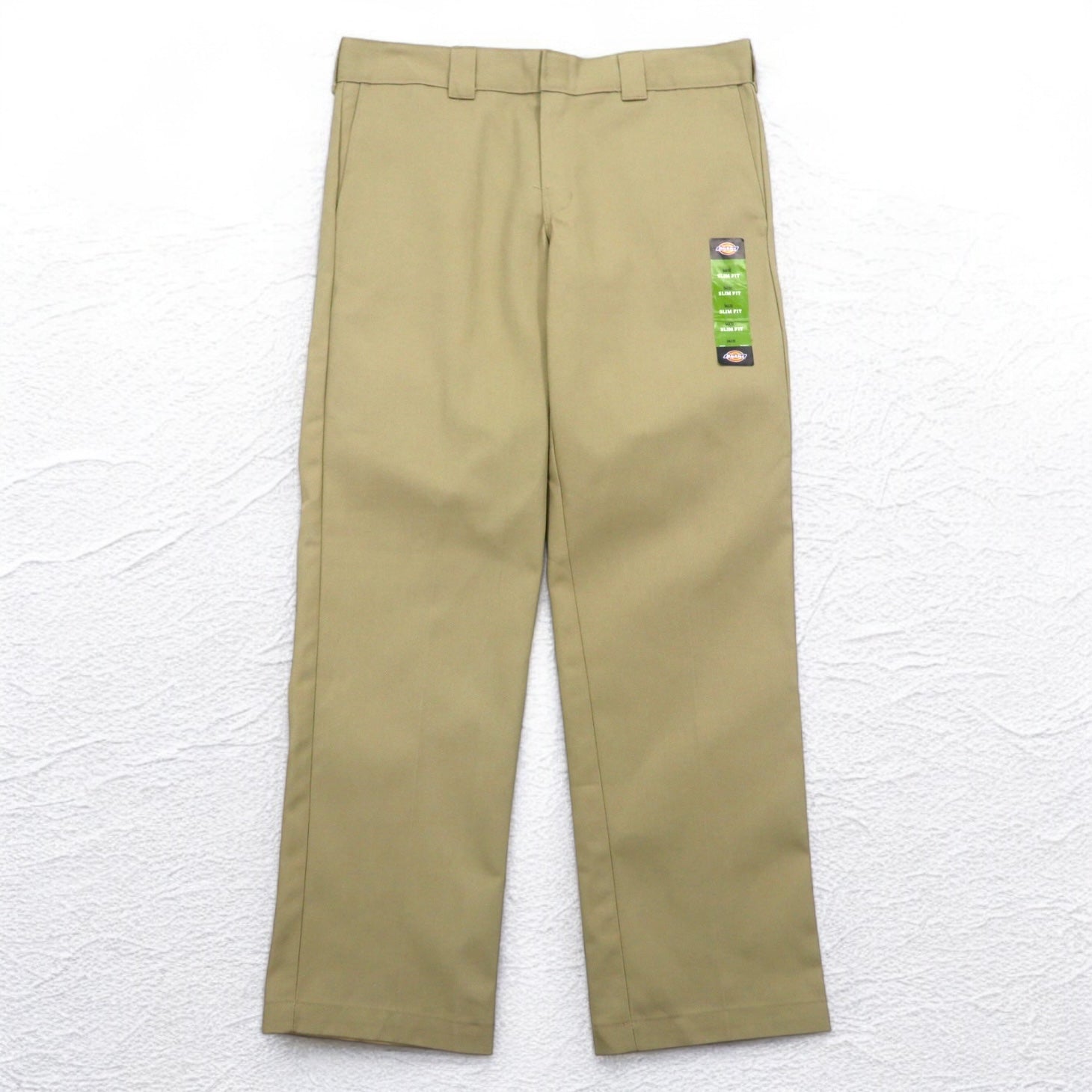Dickies Pantaloni Chino da Lavoro L Beige Slim Straight WP873KH Honduras Nuovo con etichette