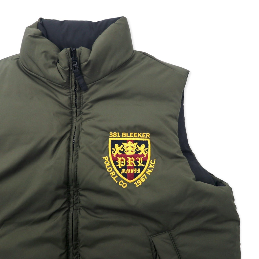 Polo by Ralph Lauren Gilet reversibile in piumino M Cachi Nero Poliestere 381 BLEEKER Ricamo Small Pony