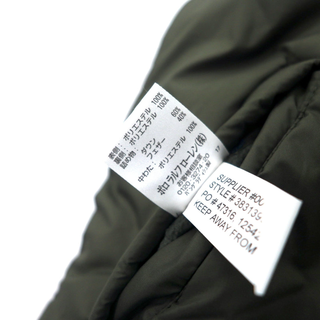 Polo by Ralph Lauren Gilet reversibile in piumino M Cachi Nero Poliestere 381 BLEEKER Ricamo Small Pony