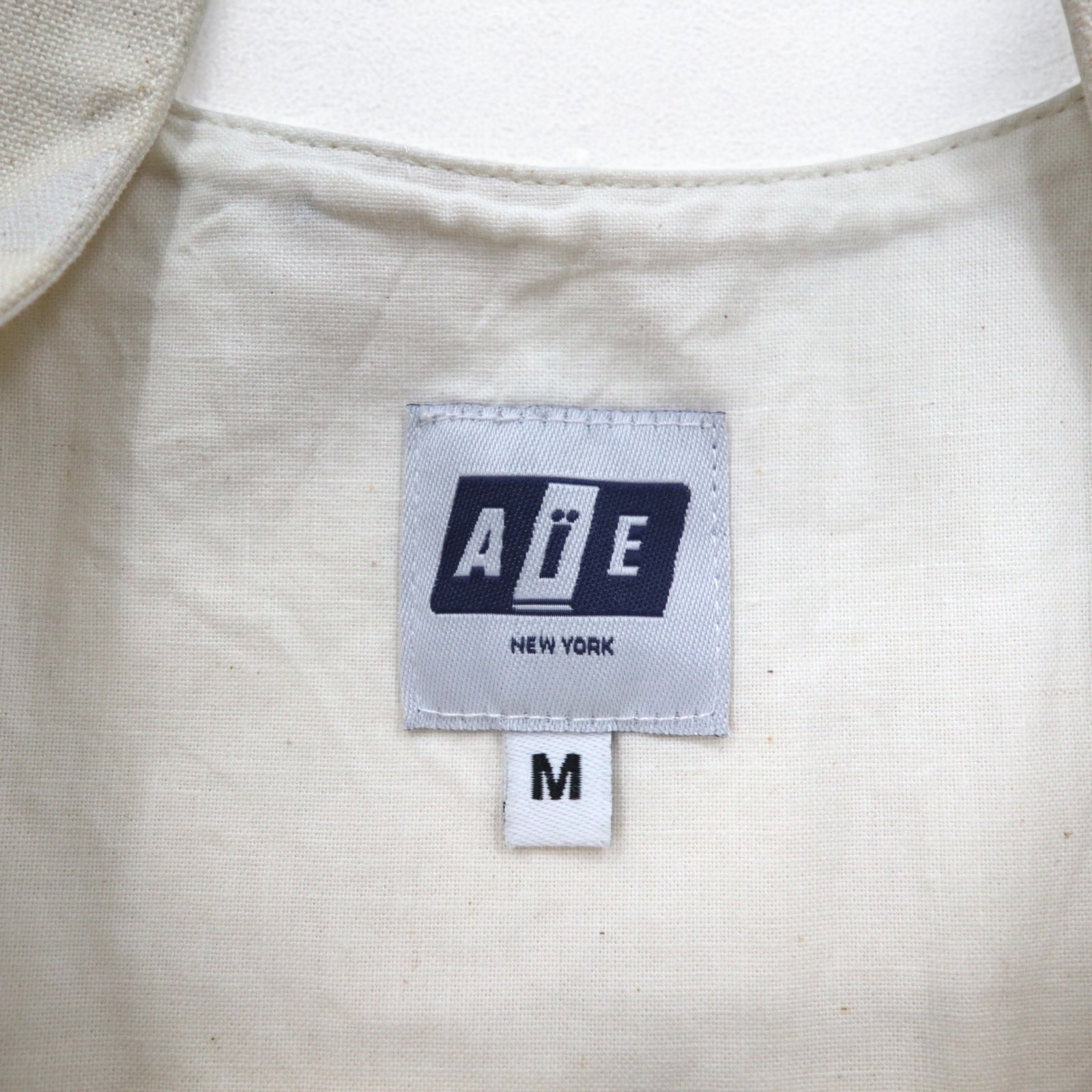 AiE (Nepenthes) USA Dsd Vest - 9oz Star M Cream fantasia a stelle tasche doppia cerniera