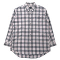 BURBERRY Camicia button-down Nova Check M bianca cotone stretch con logo ricamato