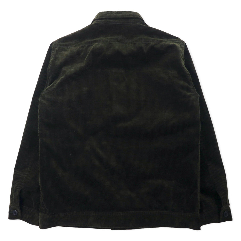 LACOSTE コーデュロイ オーバージャケット カバーオール 48 ブラウン コットン Corduroy Oversized Loosely Jacket BH028E 日本製