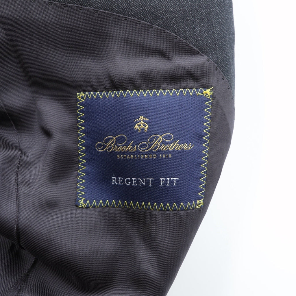 Brooks Brothers 2B テーラードジャケット ブレザー M グレー CANONICO ウール
