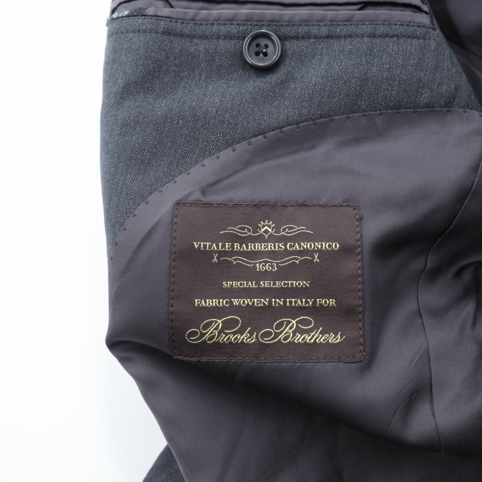 Brooks Brothers 2B テーラードジャケット ブレザー M グレー CANONICO ウール