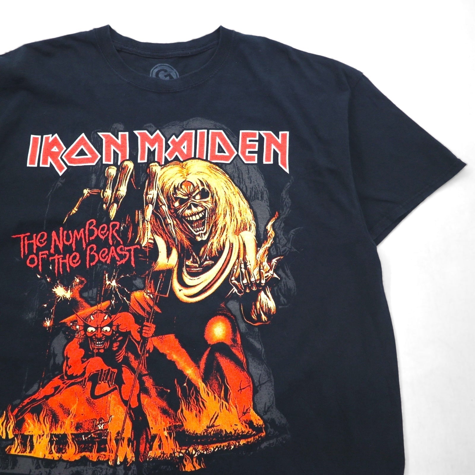 IRON MAIDEN Iron Maiden Rock Band T-shirt 2XL Black The Number Of The Beast