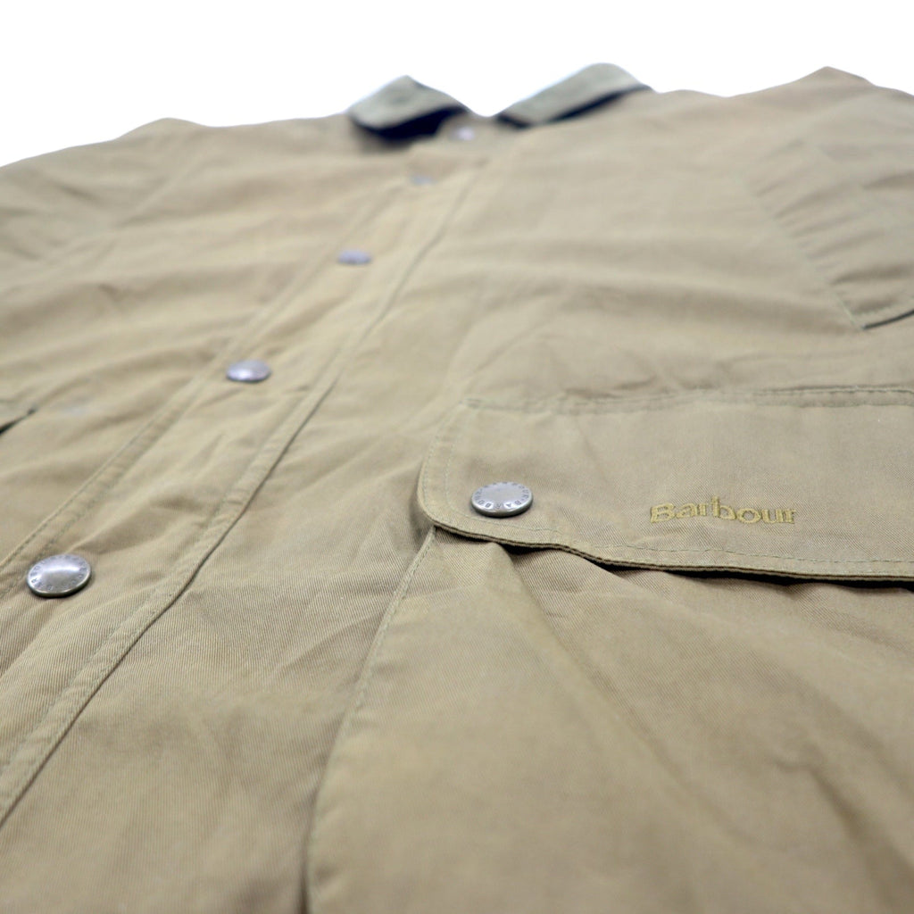 Barbour ブルガリア製 SOFT COTTON BEAUFORT JKT ビューフォートジャケット XXL ブラウン コットン 襟コーデュロイ 裏地チェック 3ワラント ノンオイル