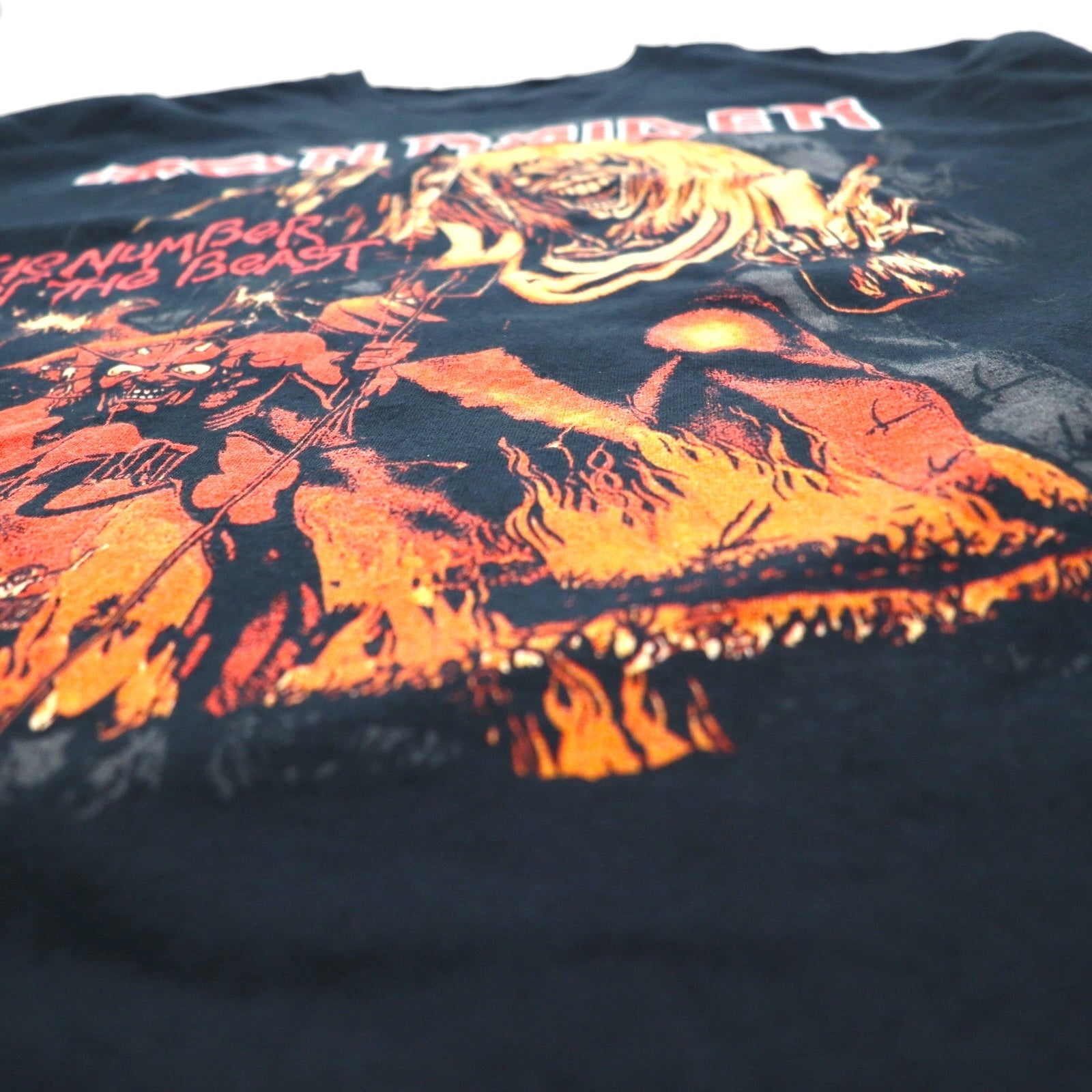 IRON MAIDEN Iron Maiden Rock Band T-shirt 2XL Black The Number Of The Beast
