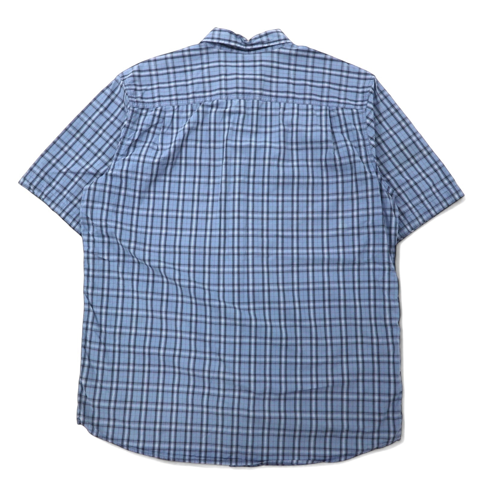 Carhartt - Camicia a maniche corte relaxed fit, taglia XL TALL, a quadri blu in cotone, taglia grande