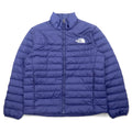 THE NORTH FACE 550 fill power FLARE DOWN JACKET Piumino Flare L Blu marino Nylon Logo ricamato Coulisse NF0A55XG