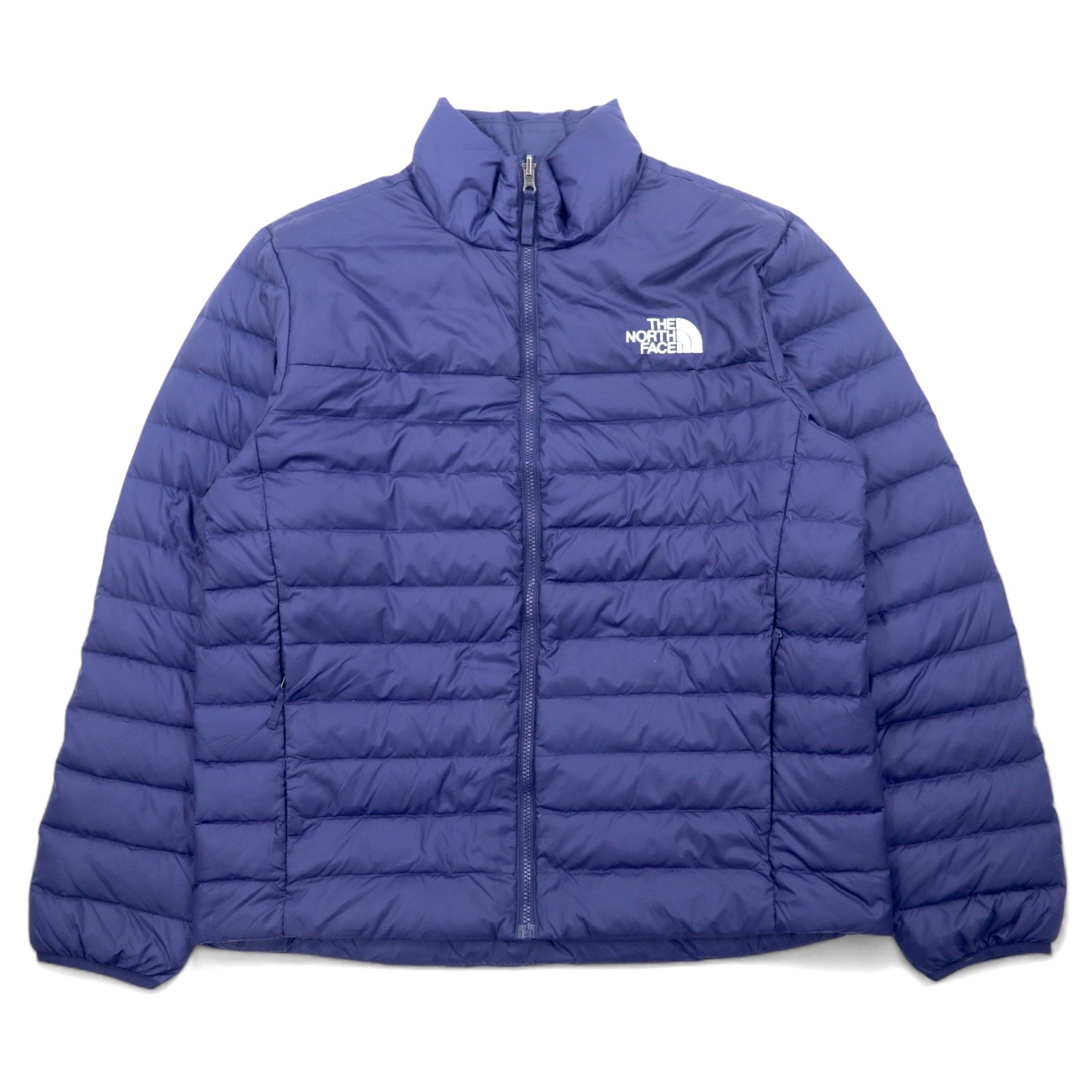 THE NORTH FACE 550 fill power FLARE DOWN JACKET Piumino Flare L Blu marino Nylon Logo ricamato Coulisse NF0A55XG