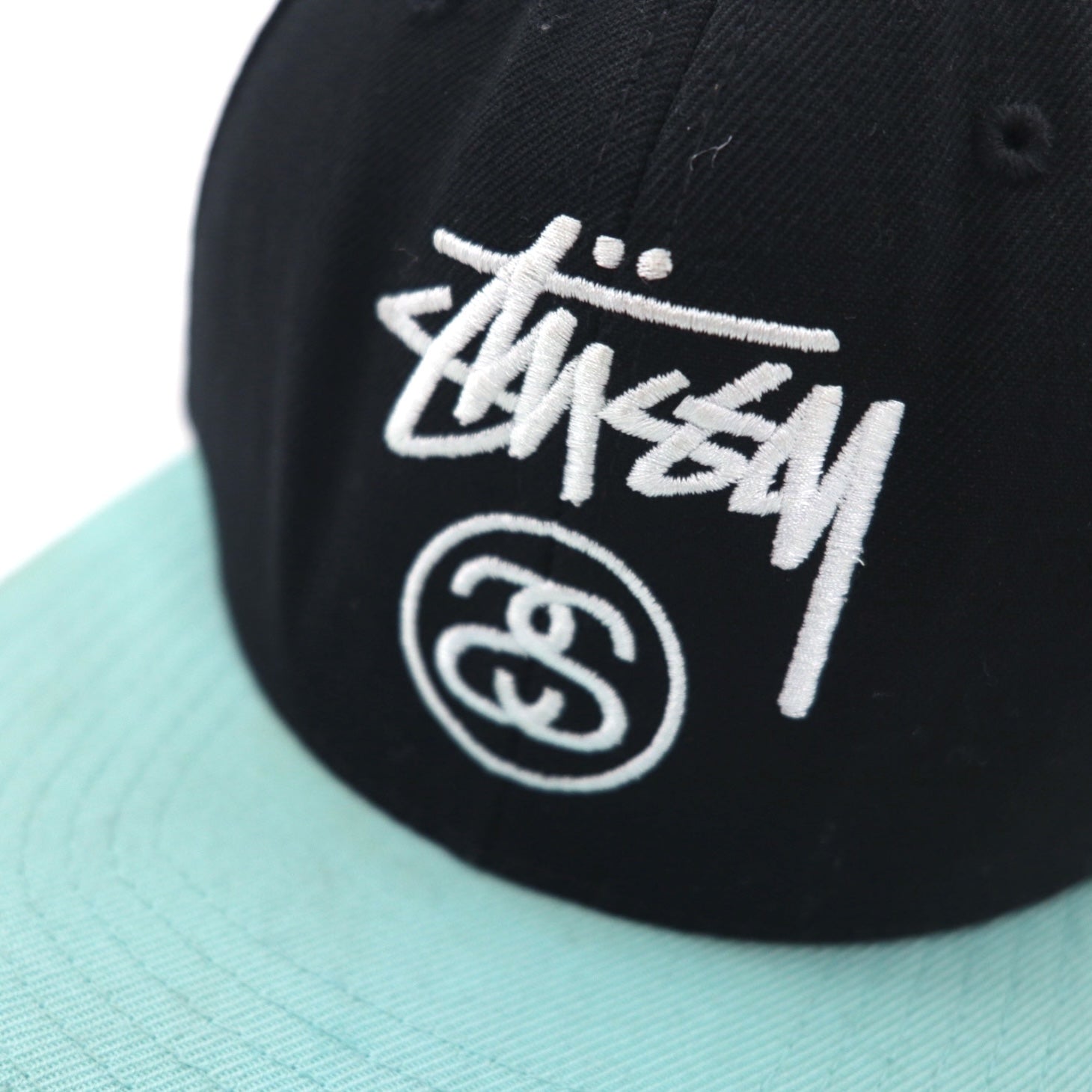 stussy CAPZ × STARTER Berretto da baseball snapback TAGLIA UNICA nero acrilico lana logo Chanel