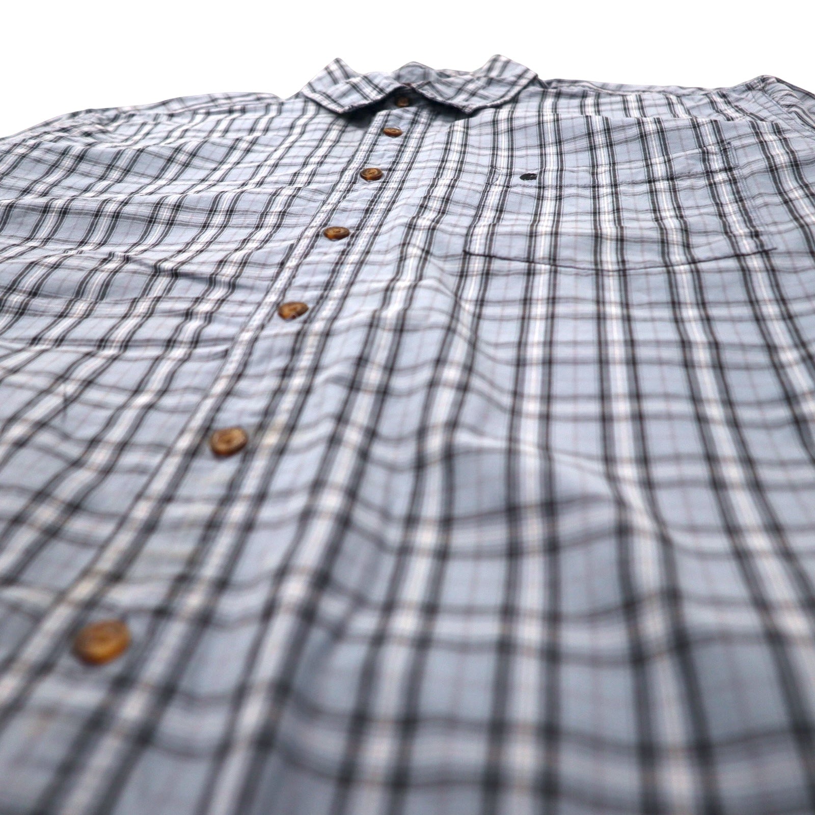 Carhartt - Camicia a maniche corte relaxed fit, taglia XL TALL, a quadri blu in cotone, taglia grande