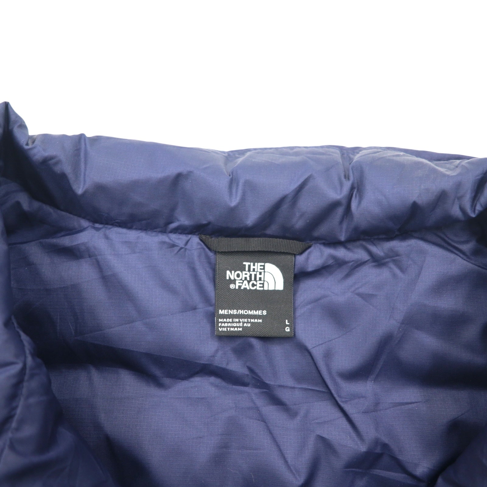THE NORTH FACE 550 fill power FLARE DOWN JACKET Piumino Flare L Blu marino Nylon Logo ricamato Coulisse NF0A55XG