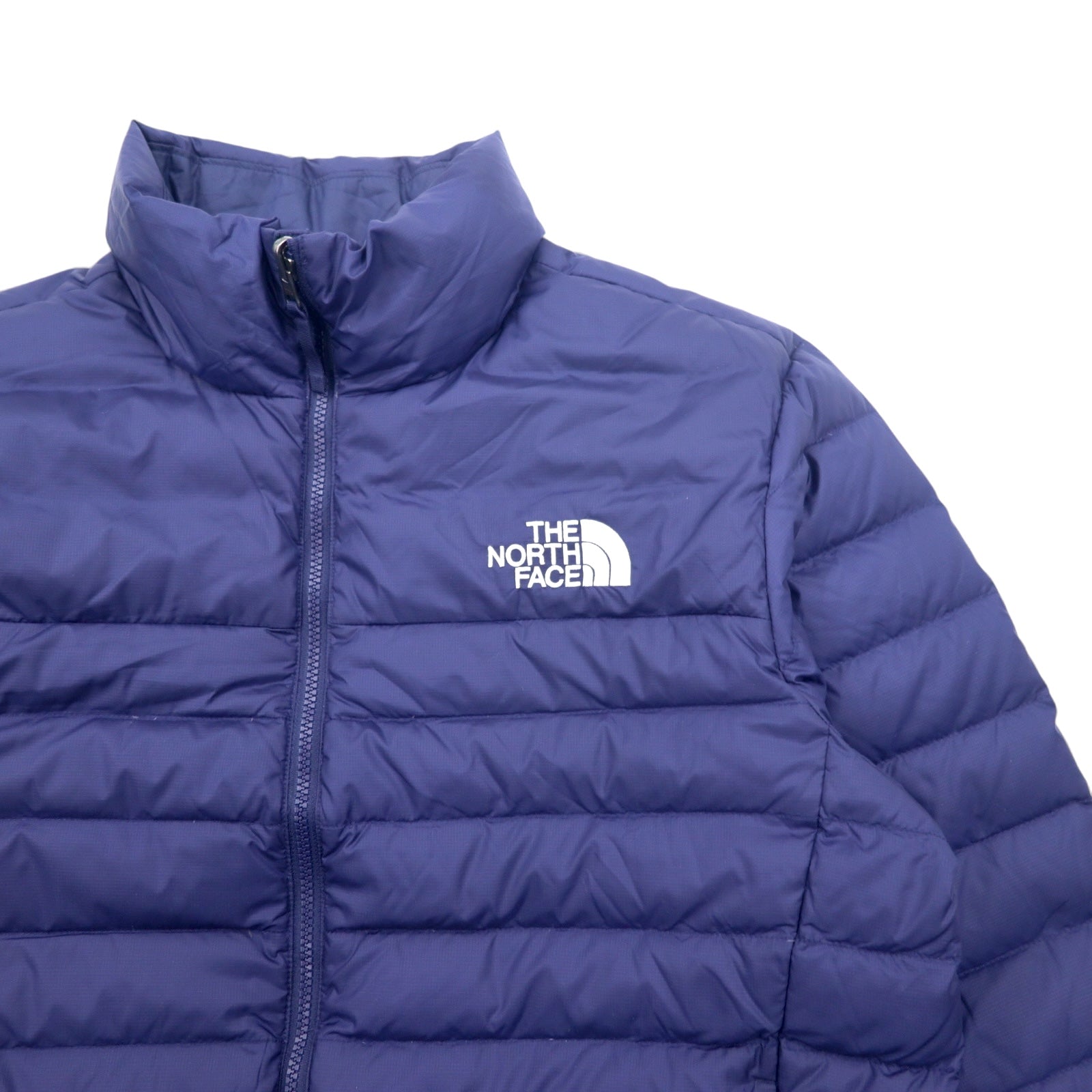 THE NORTH FACE 550 fill power FLARE DOWN JACKET Piumino Flare L Blu marino Nylon Logo ricamato Coulisse NF0A55XG