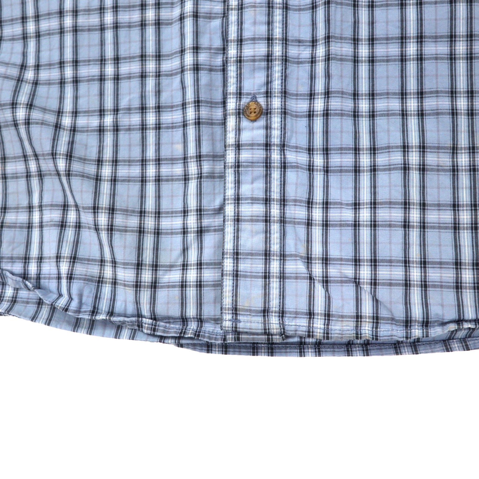 Carhartt - Camicia a maniche corte relaxed fit, taglia XL TALL, a quadri blu in cotone, taglia grande