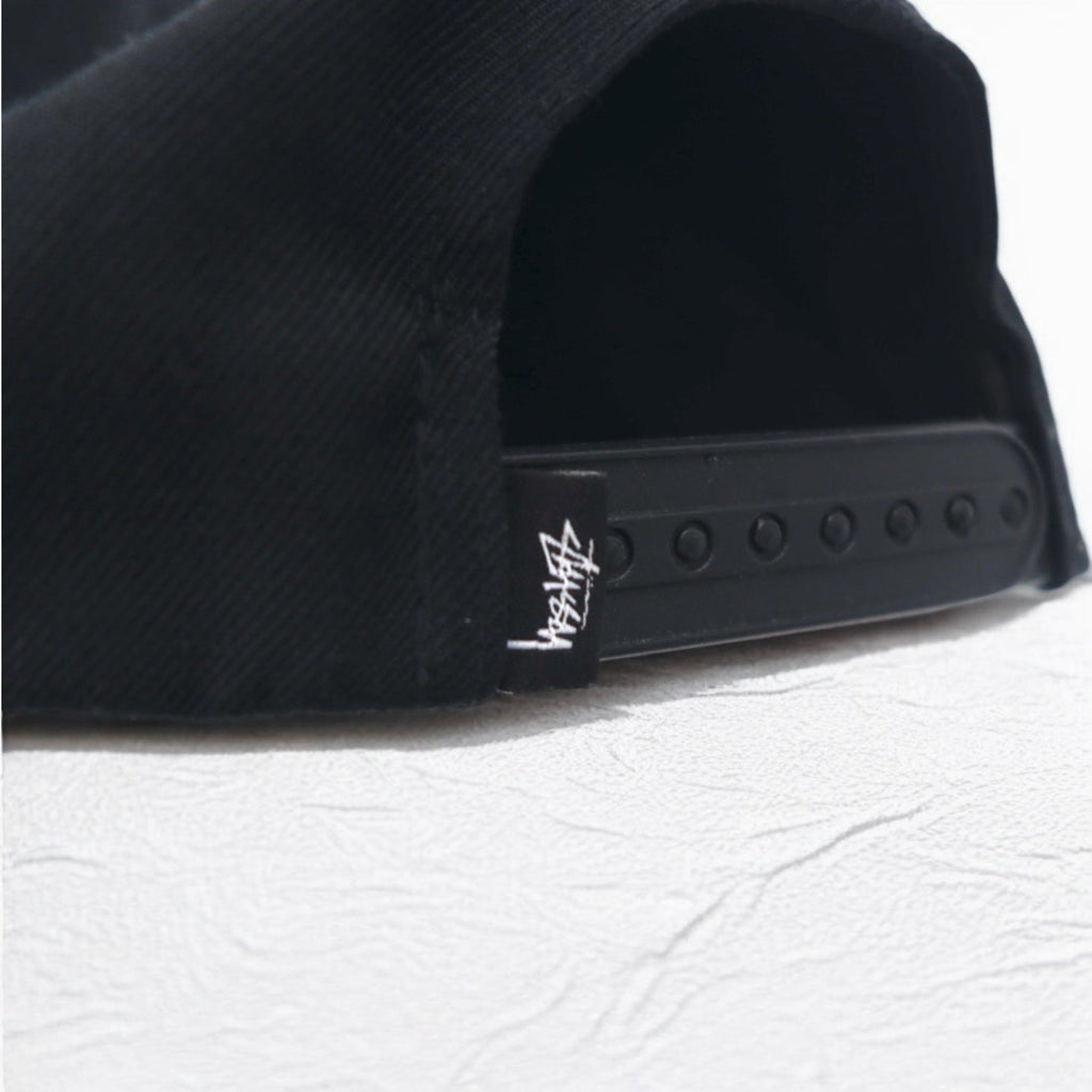 stussy CAPZ × STARTER ベースボールキャップ スナップバック FREE ブラック アクリル ウール シャネルロゴ