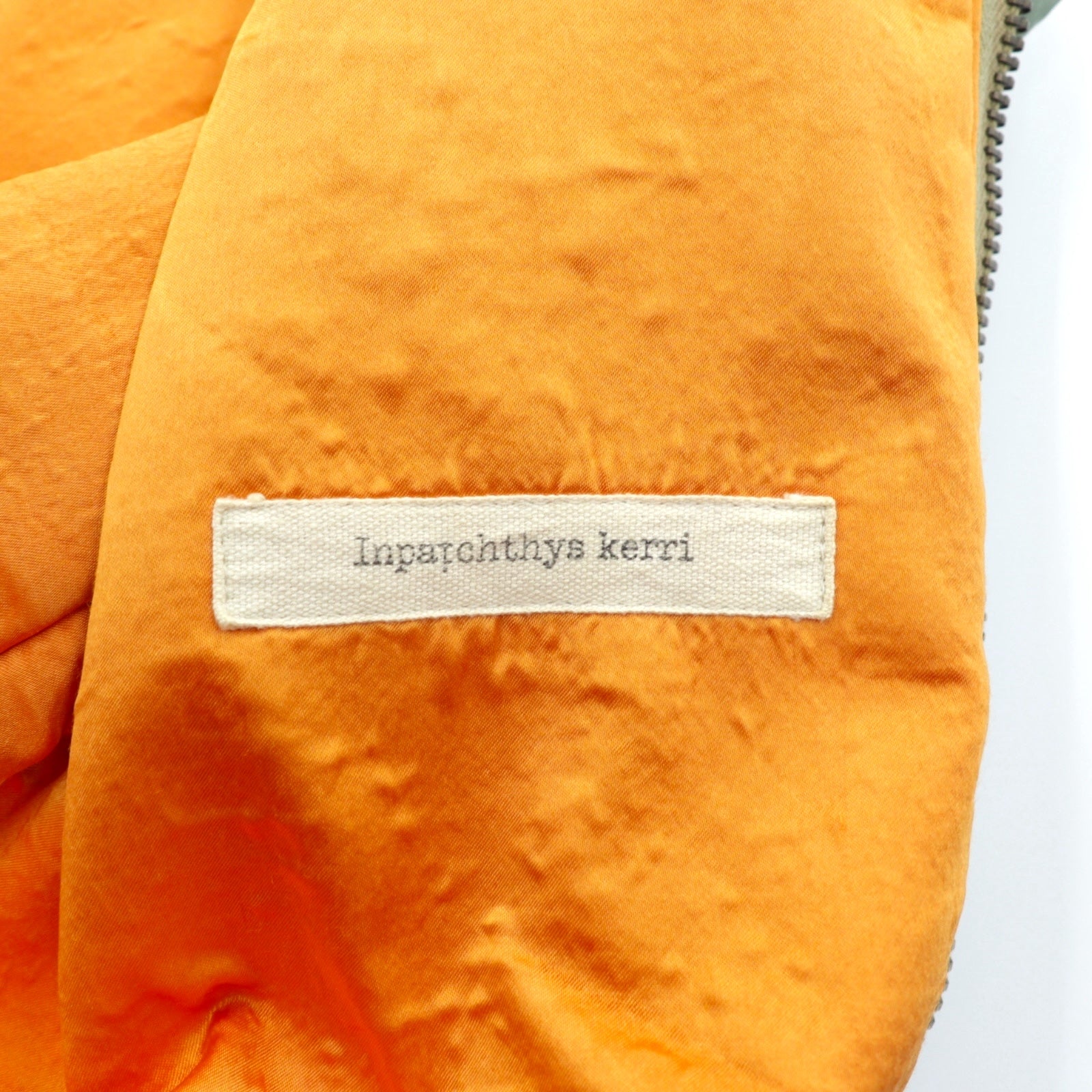 Japan Vintage Flight Jacket Inpaichthys kerri MA-1 ダメージ加工 フライトジャケット S カーキ 日本製