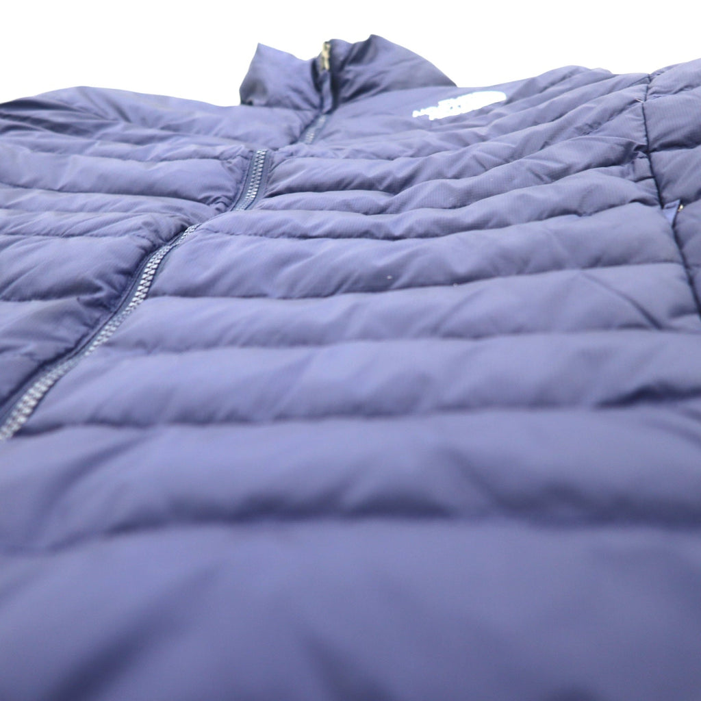 THE NORTH FACE 550 fill power FLARE DOWN JACKET Piumino Flare L Blu marino Nylon Logo ricamato Coulisse NF0A55XG