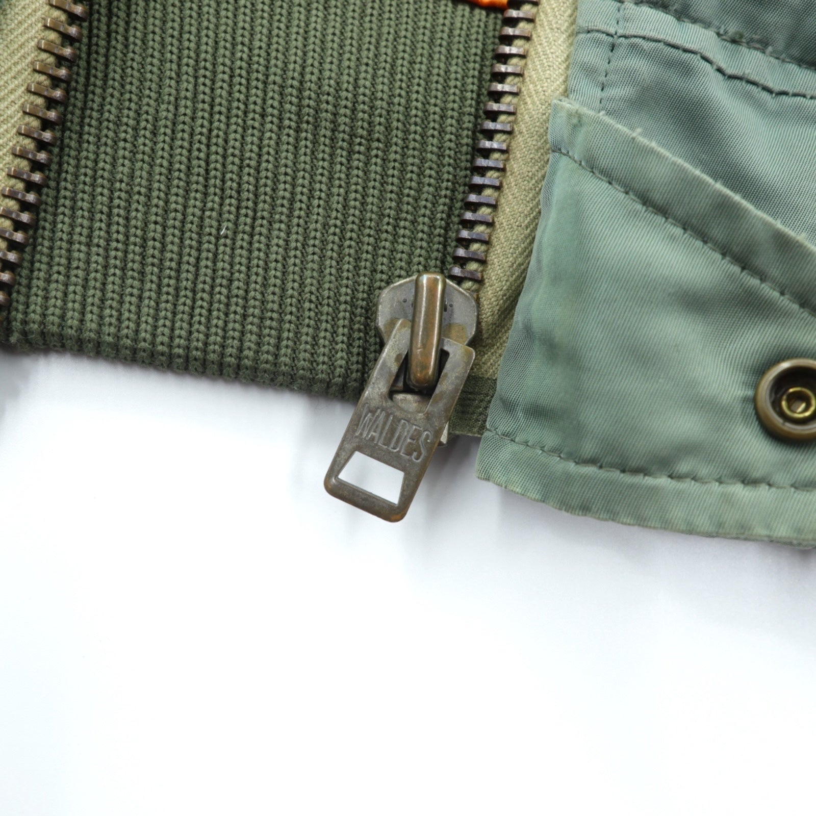 Japan Vintage Flight Jacket Inpaichthys kerri MA-1 ダメージ加工 フライトジャケット S カーキ 日本製
