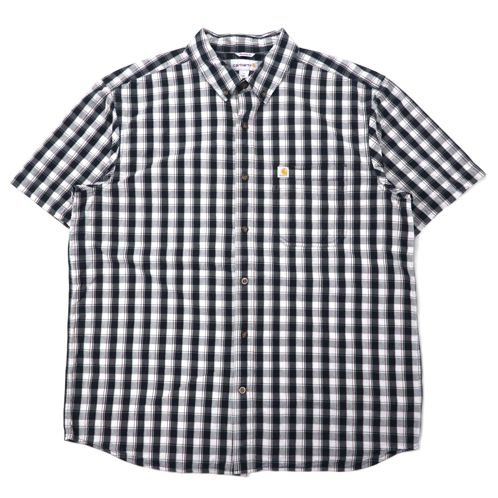 Camicia a maniche corte Carhartt, vestibilità relaxed, taglia XL, a quadri, in cotone, taglia grande