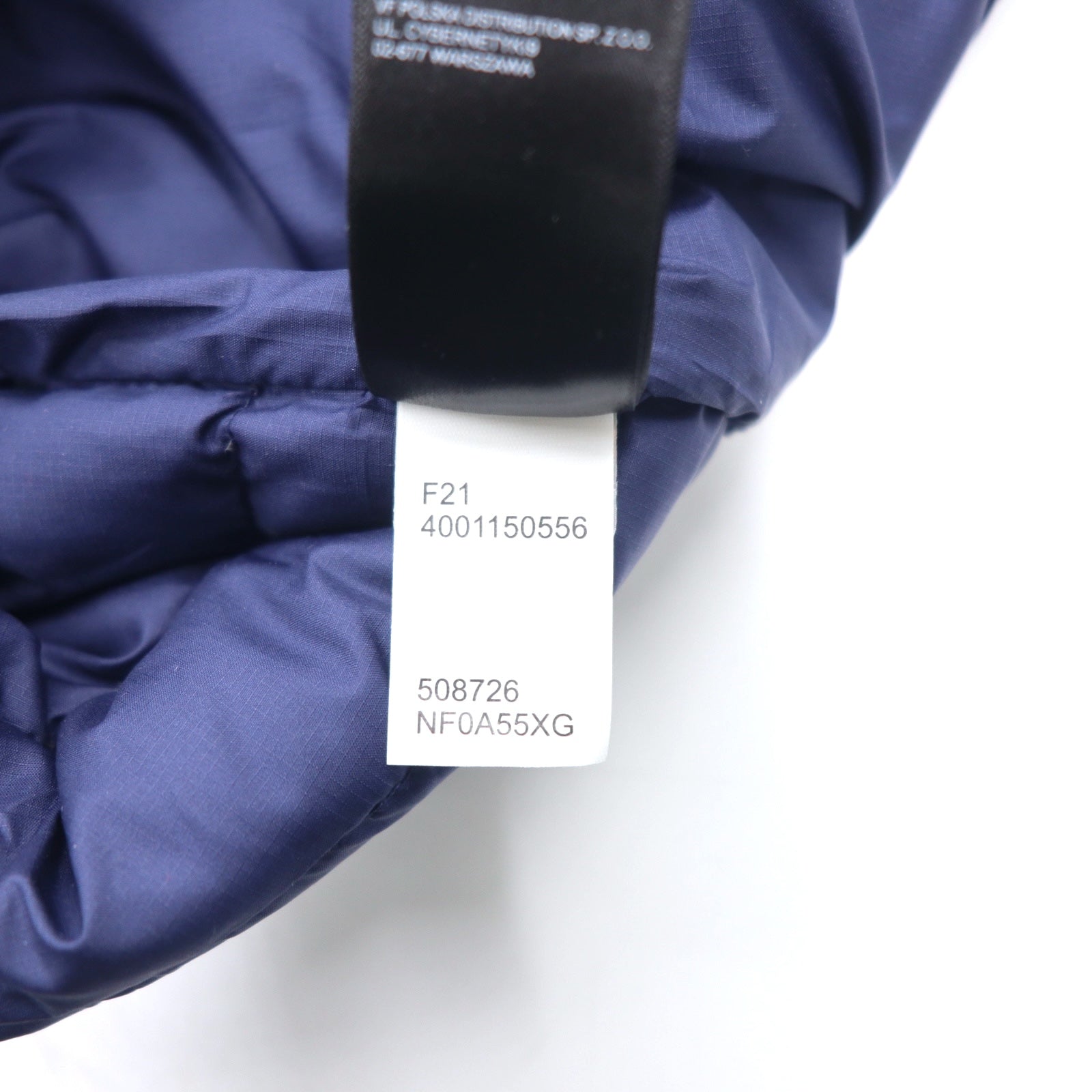 THE NORTH FACE 550 fill power FLARE DOWN JACKET Piumino Flare L Blu marino Nylon Logo ricamato Coulisse NF0A55XG