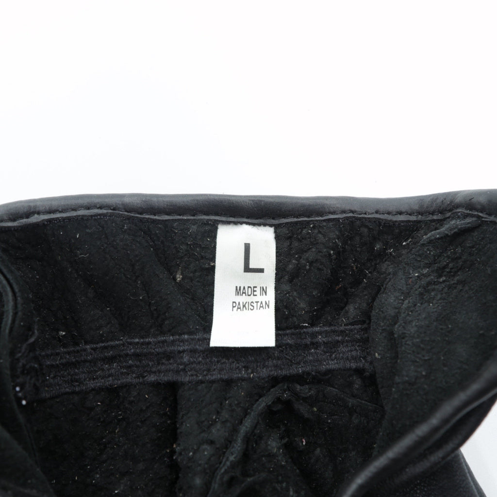 Vintage Leather Glove ドライビング グローブ 手袋 L ブラック レザー