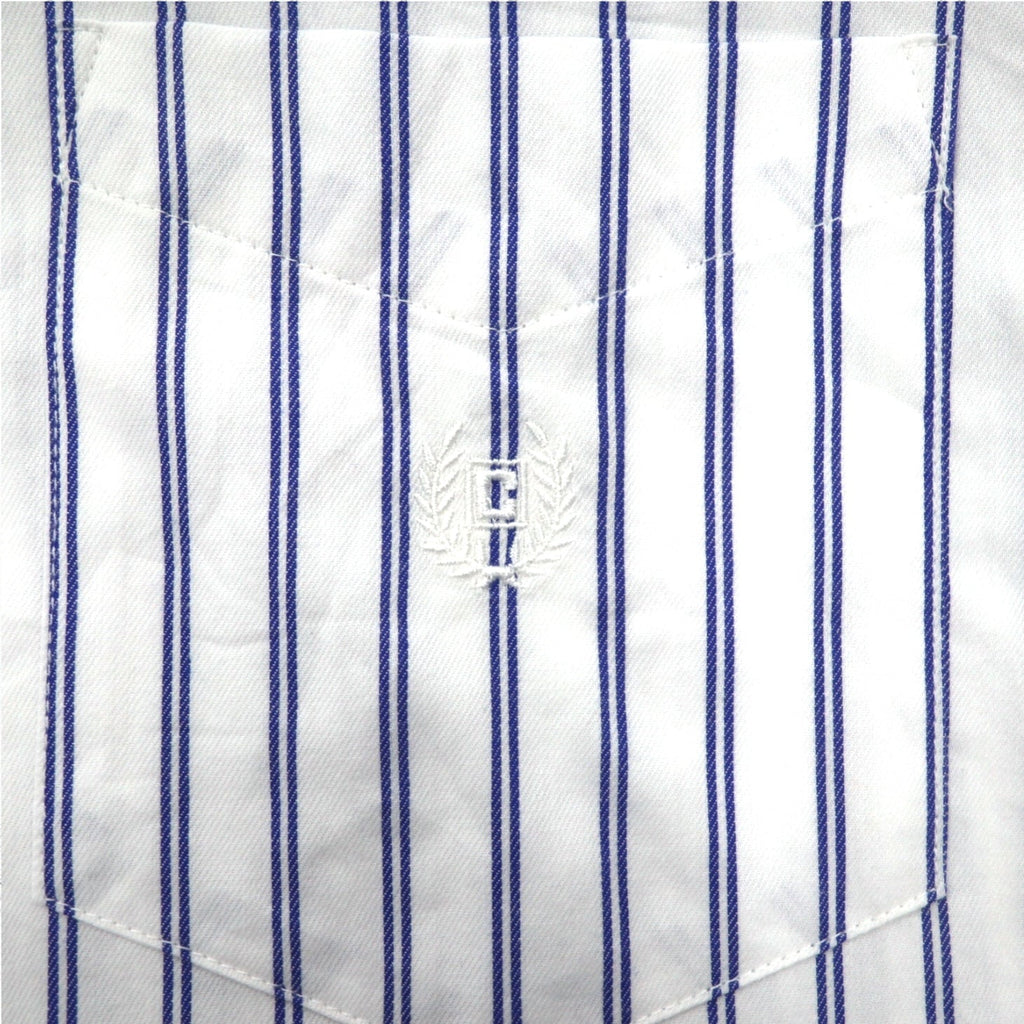CHAPS ボタンダウンシャツ XL ホワイト ストライプ コットン 胸ポケット 未使用品