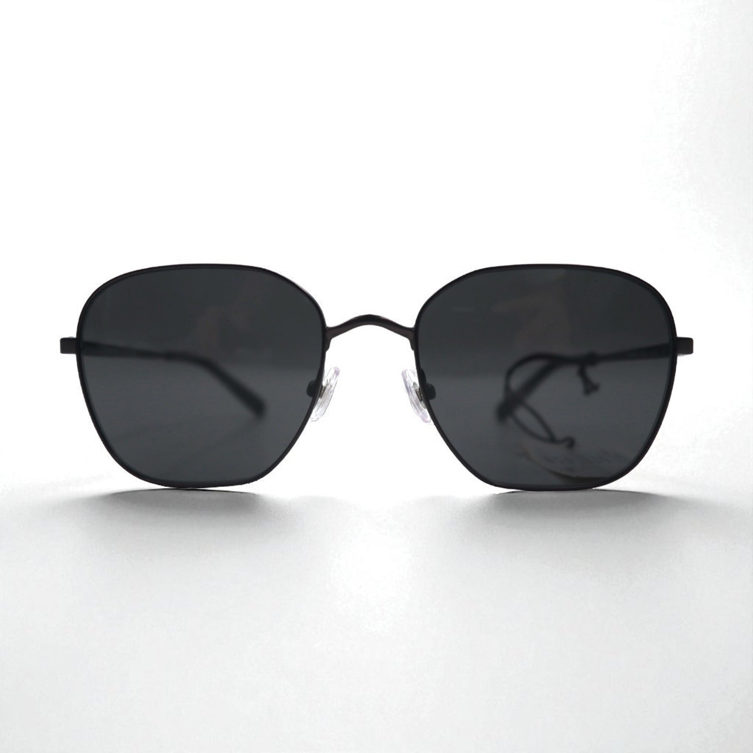 Brooks Brothers ガンメタル スクエア サングラス メタルフレーム BB4066 103587 55-19 145 3N 未使用品