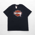 HARLEY DAVIDSON, T-shirt con stampa fronte/retro, USA, taglia XL, nera, HUNTSVILLE, nuovo