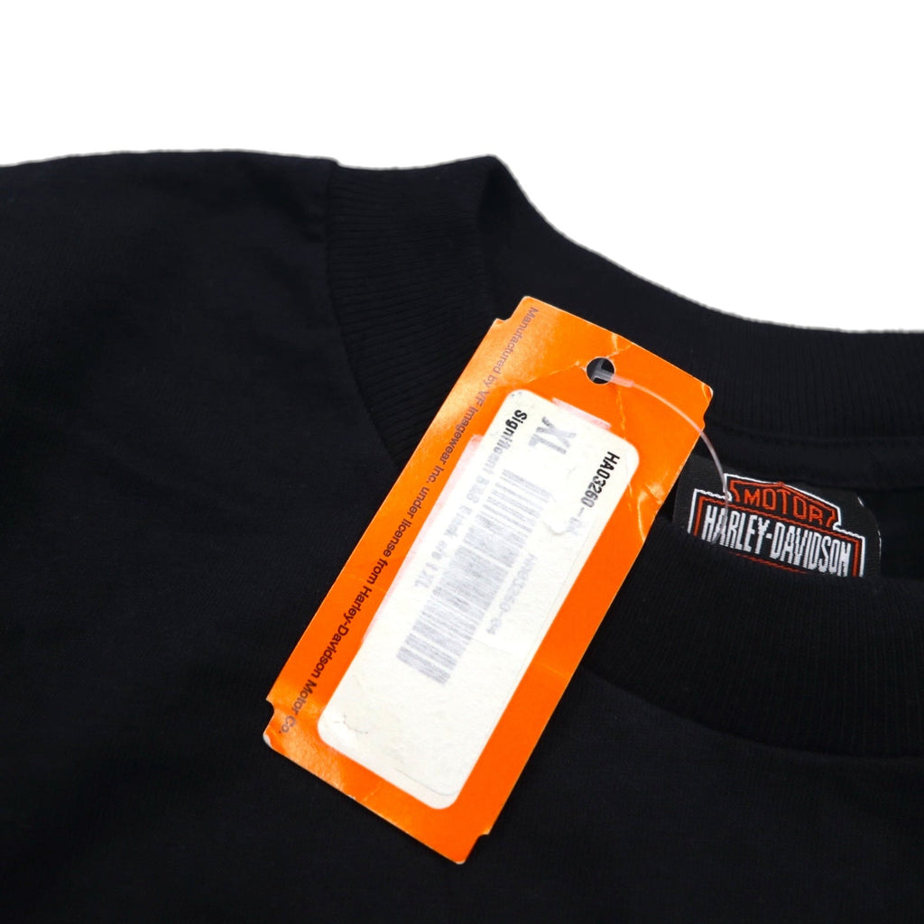 HARLEY DAVIDSON, T-shirt con stampa fronte/retro, USA, taglia XL, nera, HUNTSVILLE, nuovo