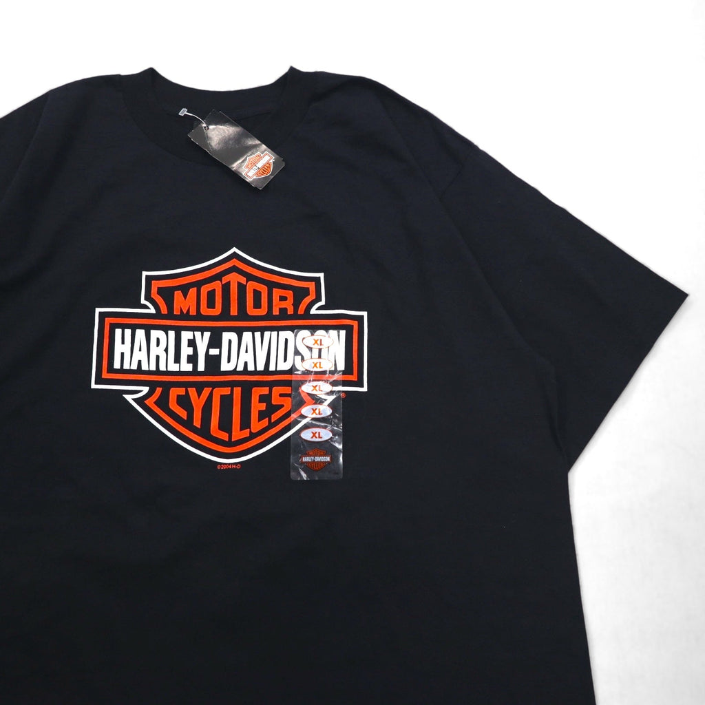 HARLEY DAVIDSON, T-shirt con stampa fronte/retro, USA, taglia XL, nera, HUNTSVILLE, nuovo