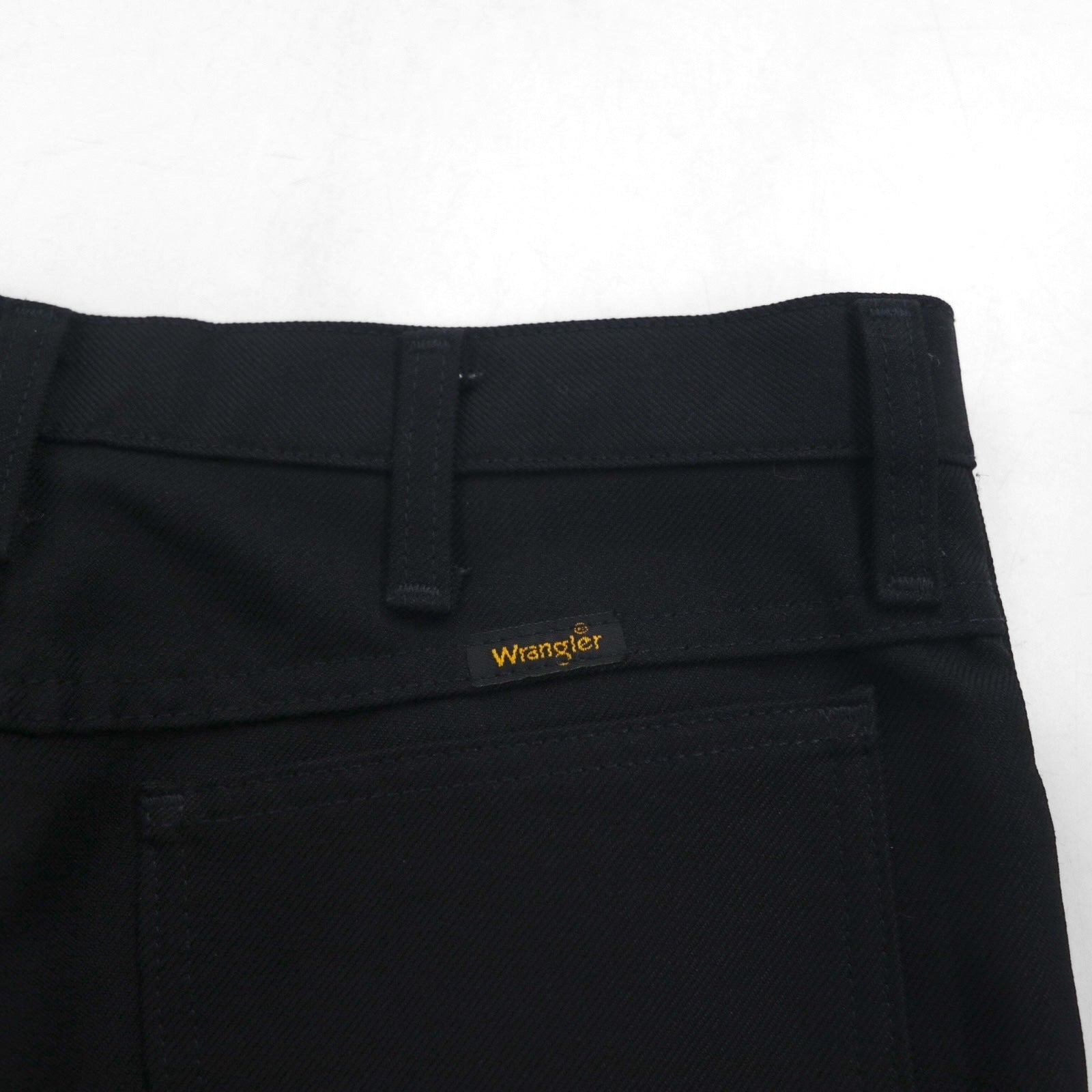 Wrangler 00年代 スラックス パンツ ブーツカット ランチャー ドレス ジーンズ M ブラック フレア 82BK