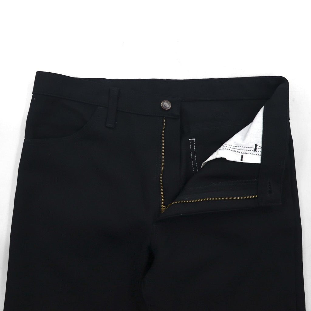 Wrangler 00年代 スラックス パンツ ブーツカット ランチャー ドレス ジーンズ M ブラック フレア 82BK