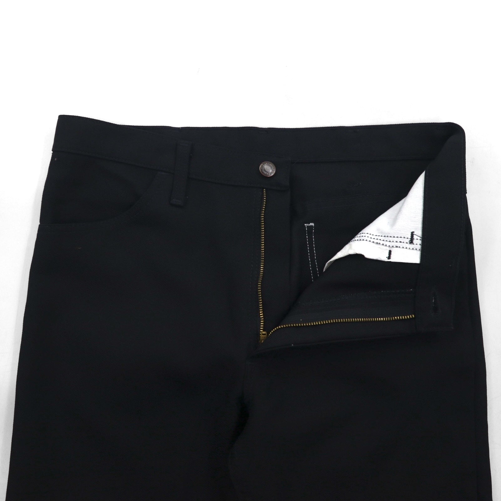 Wrangler 00年代 スラックス パンツ ブーツカット ランチャー ドレス ジーンズ M ブラック フレア 82BK