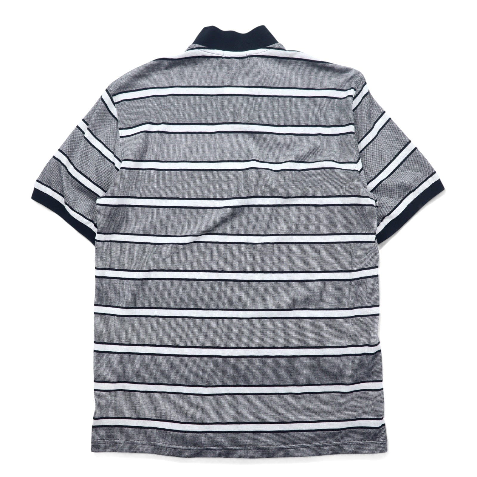 BURBERRY LONDON Polo a righe L Grigio Cotone con logo ricamato BBV98-508-09 Made in Japan