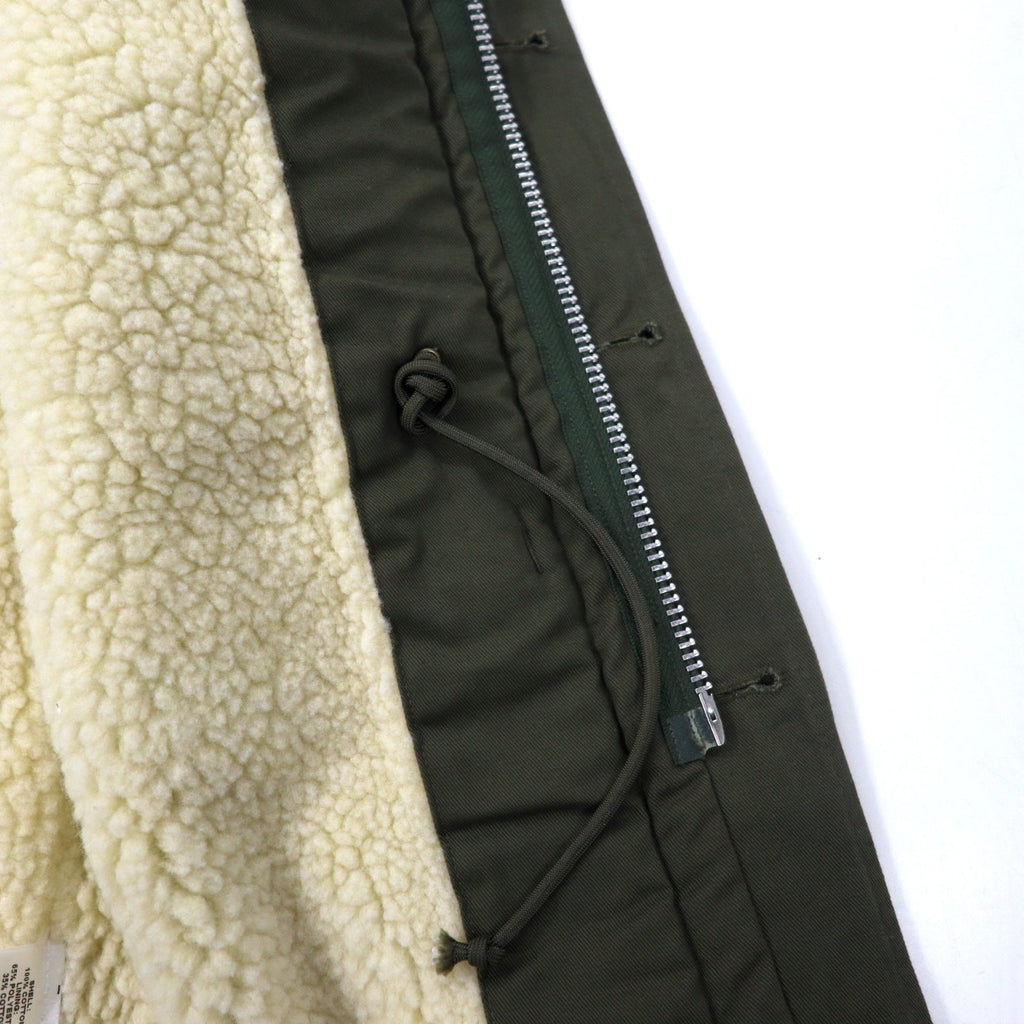 8.15 AUGUST FIFTEENTH Giacca militare made in USA S Kaki Cotone Fodera in pile Coulisse ARMY JACKET 4095A26802 Articolo nuovo