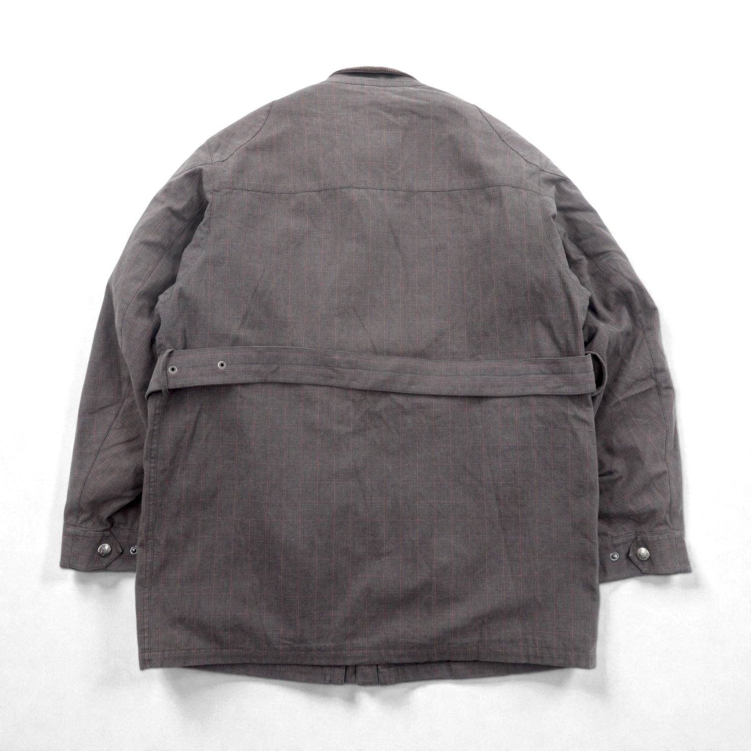 THE SCOTCH HOUSE 中綿 サファリジャケット XL ベルト付き ライナー着脱 スタンドカラー 4ポケット