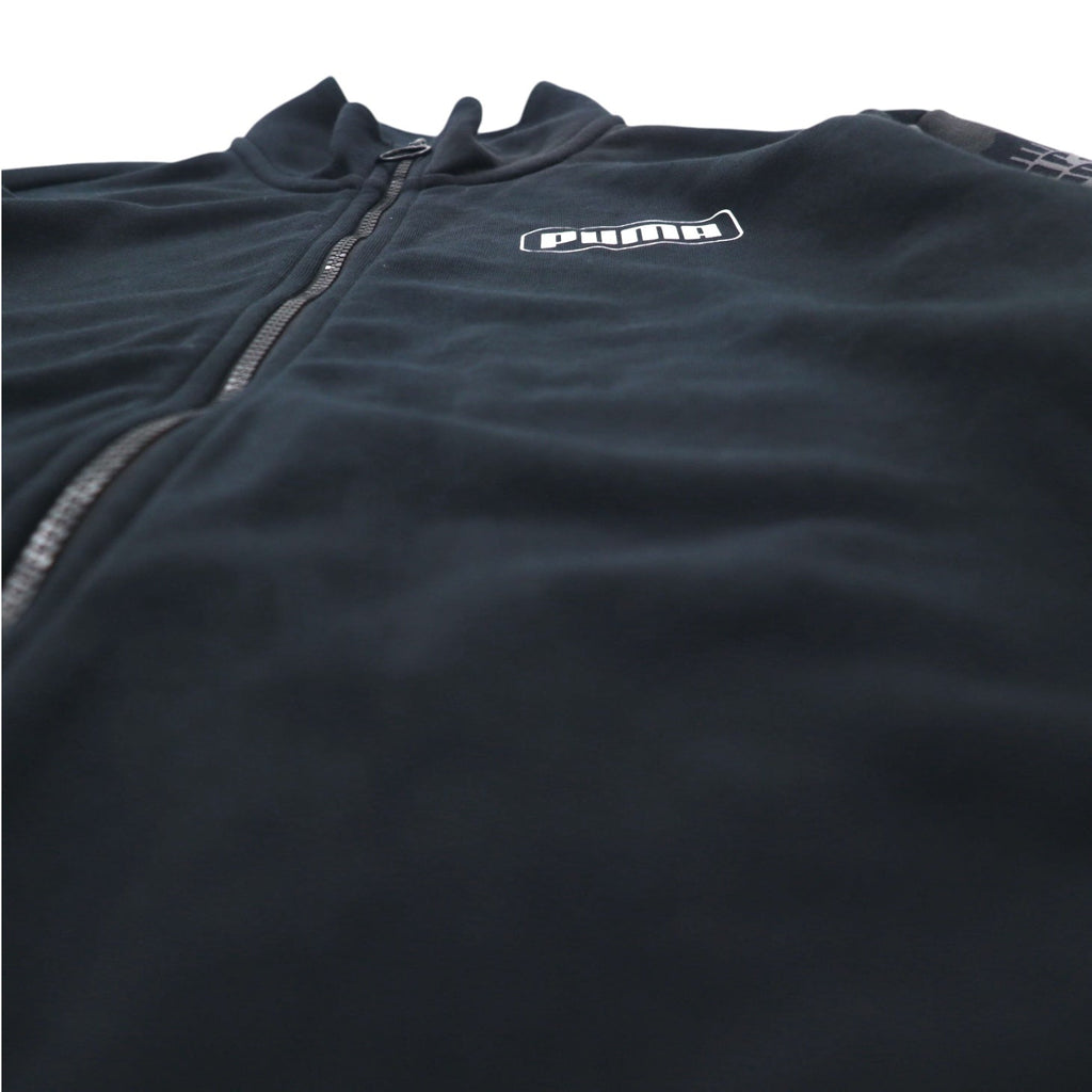 Giacca da tuta PUMA in cotone nera Rebel Camo Full-Zip 587058-01, taglia L