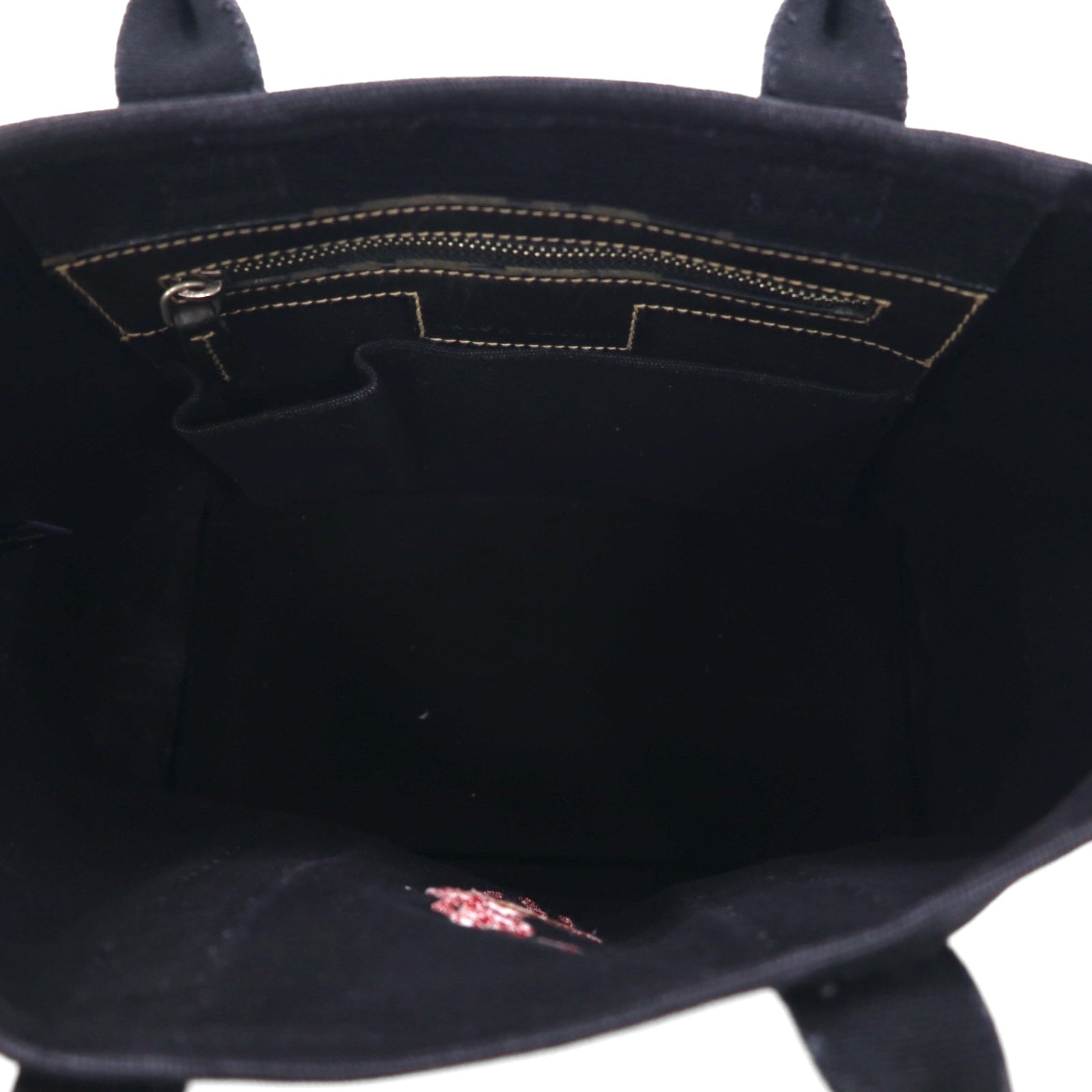 Ralph Lauren ビッグポニー 刺繍 キャンバス トートバッグ ブラック コットン
