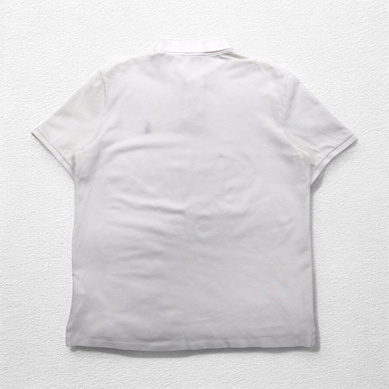 POLO RALPH LAUREN クラシックフィット CLASSIC FIT ポロシャツ M ホワイト 鹿の子 スモールポニー刺繍