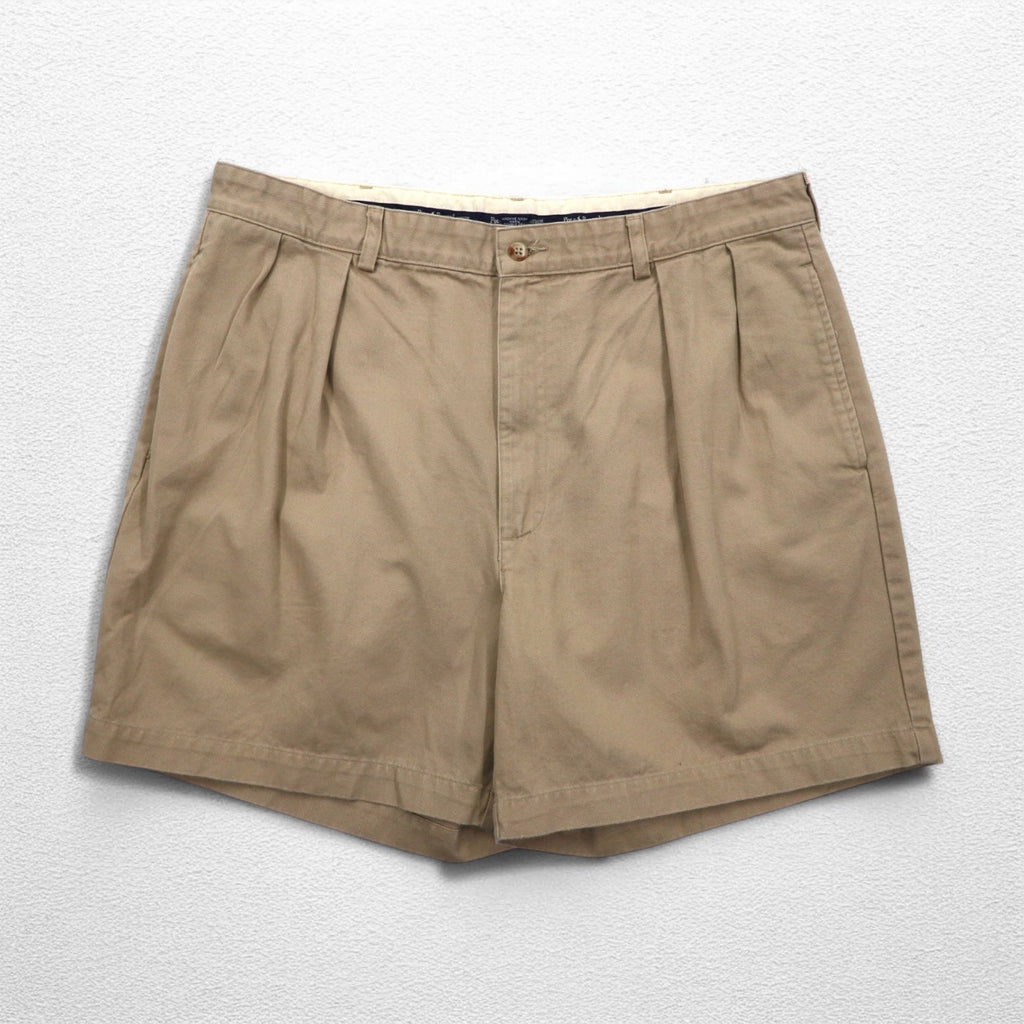 POLO RALPH LAUREN anni '90 pantaloncini corti Polo Chino a 2 pieghe, taglia XL, beige, Made in Mexico
