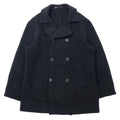 GLOVERALL Peacoat in doppio Melton, taglia L, colore grigio, in lana, Made in England