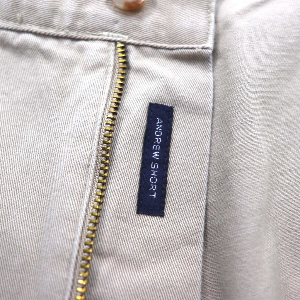 POLO RALPH LAUREN anni '90 pantaloncini corti Polo Chino a 2 pieghe, taglia XL, beige, Made in Mexico