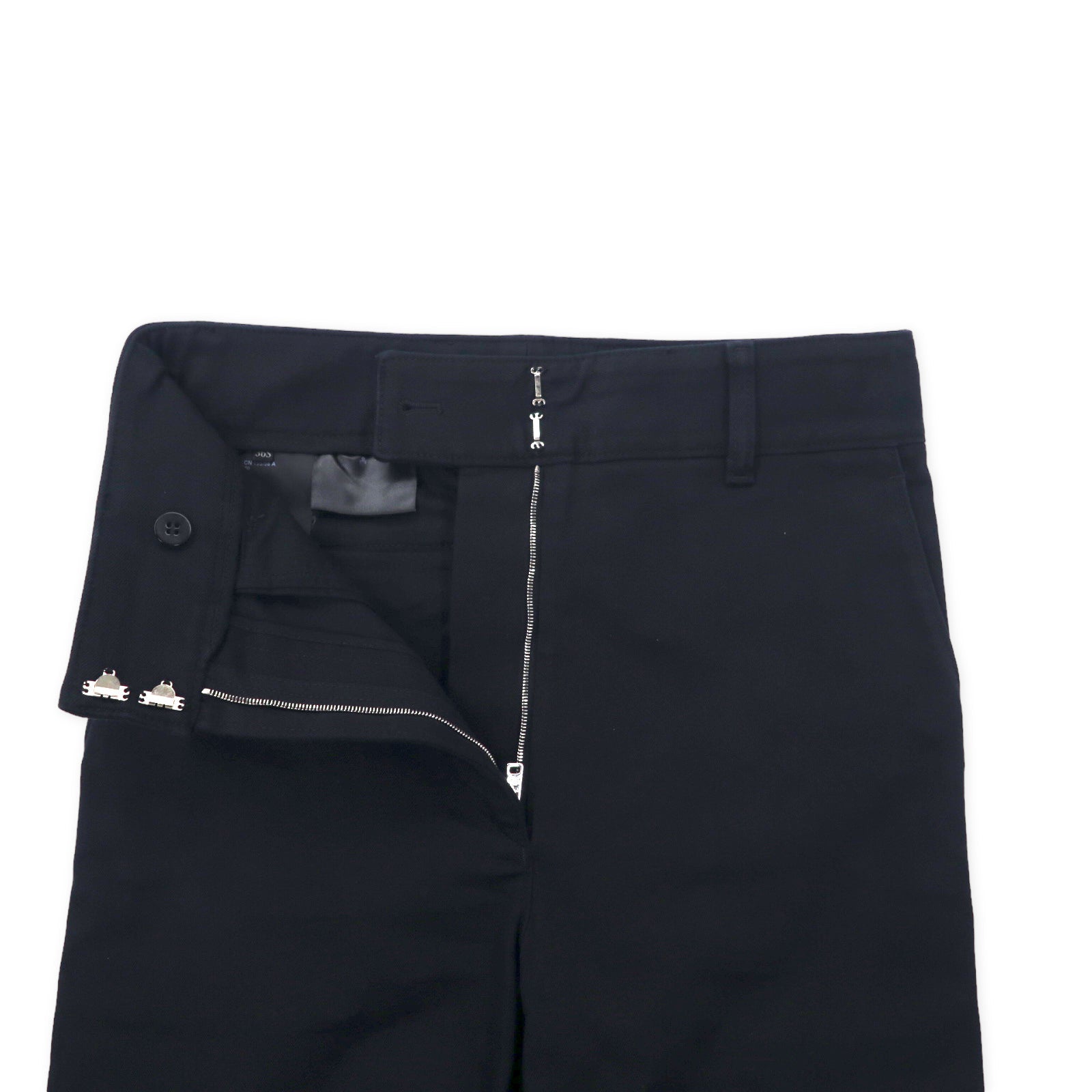 PRADA Pantaloni affusolati in twill di cotone 36S nero APD1 2017 4926 P2378 S181 P33 Made in Italy