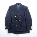 Brooks Brothers 80年代 USA製 ダブルブレスト テーラードジャケット ブレザー M ネイビー ギャバジン ウール 金ボタン 紺ブレ